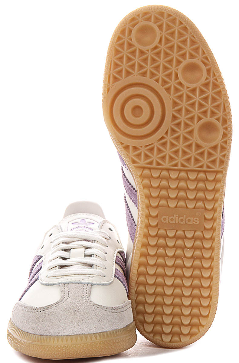 Adidas Samba Og J In White Purple For Youth